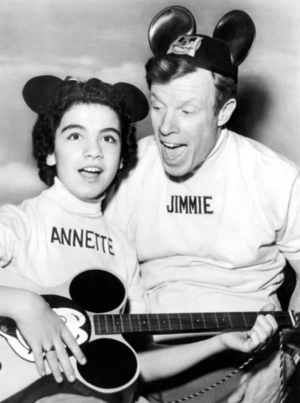 Mousketeers Annette Funicello and Jimmie Dodd on The Mickey Mouse Club TV Show