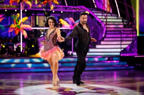 Amanda Abbington and Giovanni Pernice on Strictly.